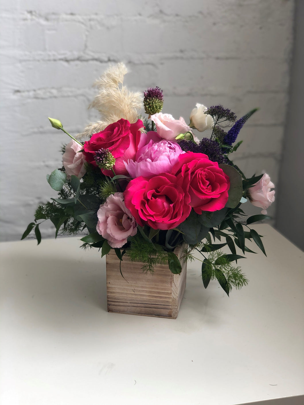 Bold Wooden Box Floral Collection